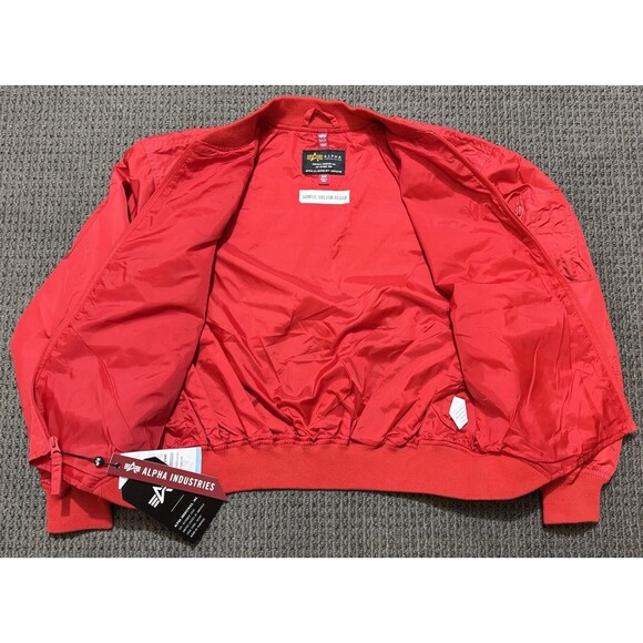 Alpha Industries Recon Utility Jacket Womens Size M Spicy Red NWT Sample Edition - Picture 3 of 10